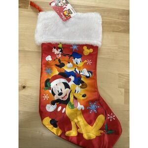 NEW DISNEY MICKEY MOUSE PLUTO DONALD DUCK GOOFY CHRISTMAS 18 IN STOCKING